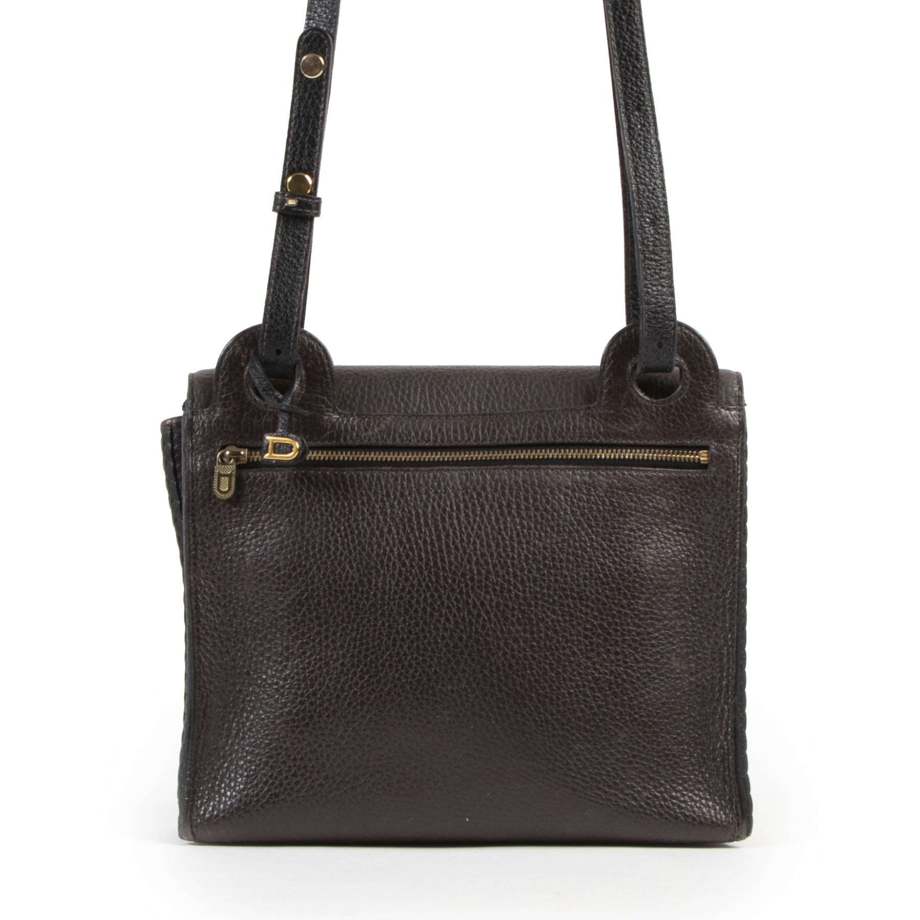We buy and sell your autentic Delvaux Brown Toile De Cuir Crossbody Bag
