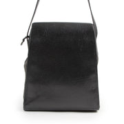 Authentieke Tweedehands Delvaux Black Toile de Cuir Crossbody Bag juiste prijs veilig online shoppen luxe merken webshop winkelen Antwerpen België mode fashion