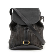 Authentic secondhand Delvaux Black Toile de Cuir Crossbody Bag designer bags fashion luxury vintage webshop safe seucre online shopping