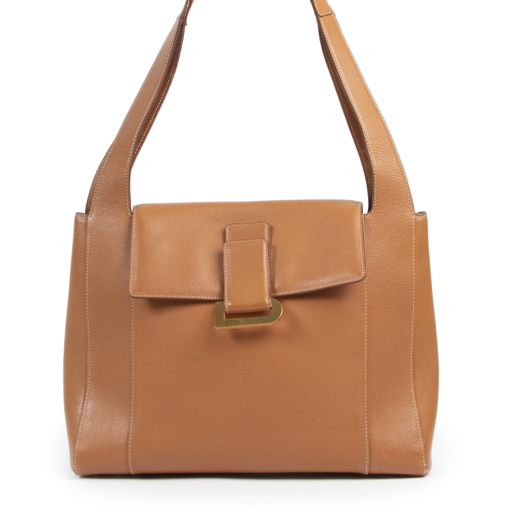 Delvaux Flambeau Trotteur Fauve Shoulder Bag for the best price at Labellov