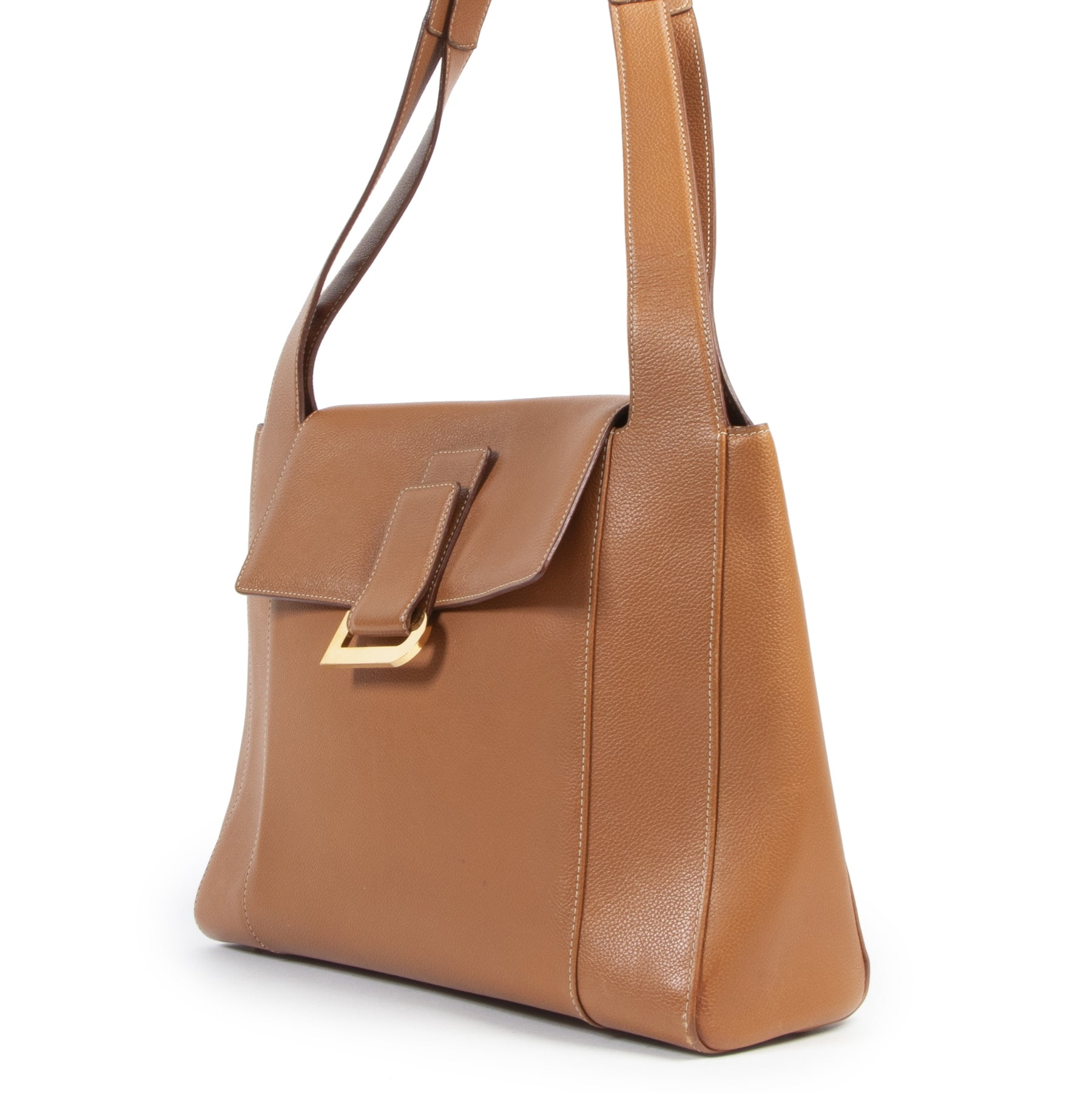 Delvaux Flambeau Trotteur Fauve Shoulder Bag