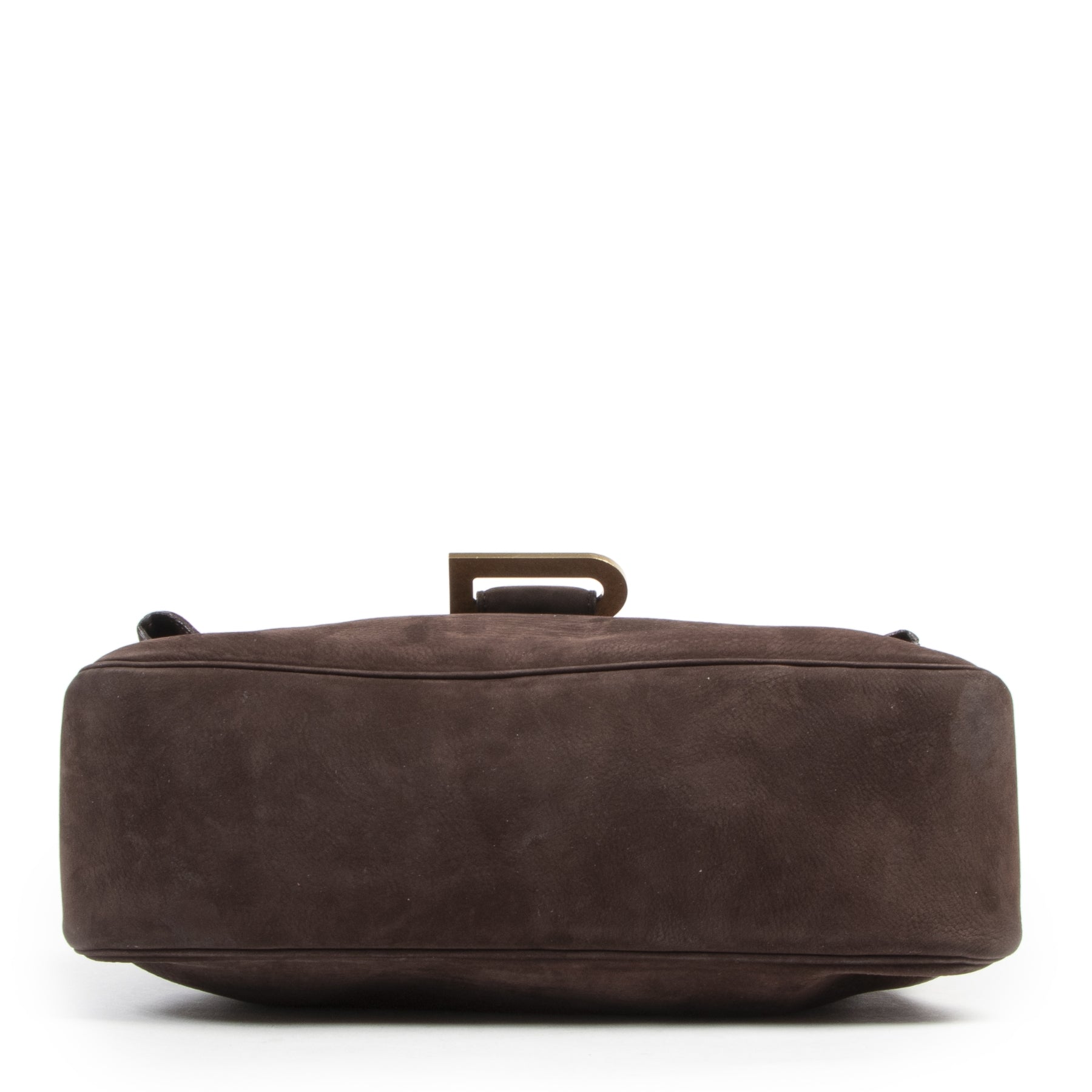 Delvaux Relais Brown Nubuck Shoulder Bag