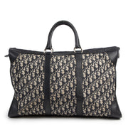 Authentieke Tweedehands Christian Dior Vintage Dark Blue Monogram Travel Bag juiste prijs veilig online shoppen luxe merken webshop winkelen Antwerpen België mode fashion