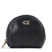 Delvaux Black Leather Coin Purse