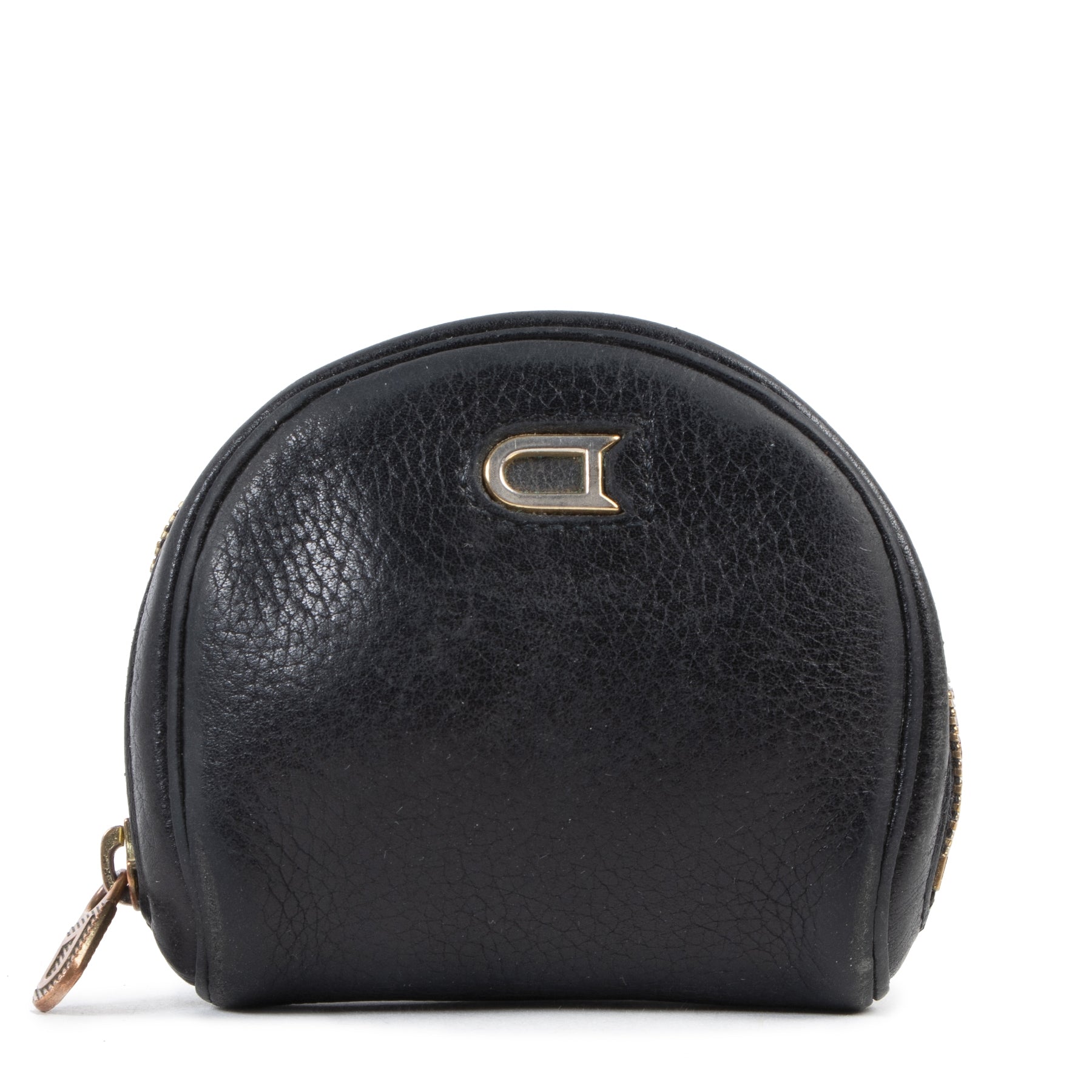 Delvaux Black Leather Coin Purse