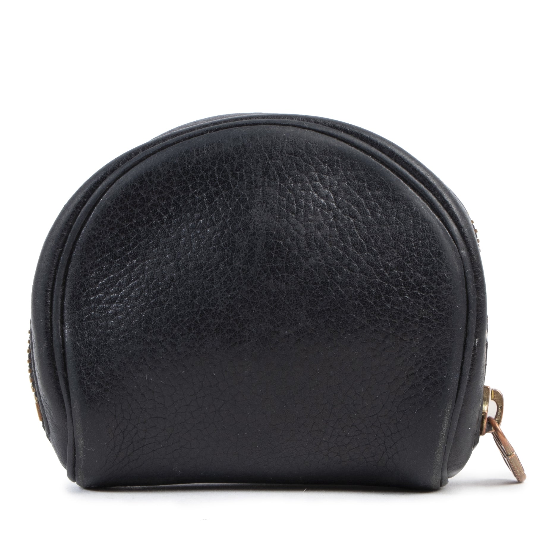 Delvaux Black Leather Coin Purse
