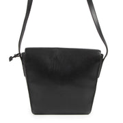 Delvaux Black Leather D Crossbody Bag