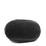 Delvaux Black Toile De Cuir Calicot Bucket Bag