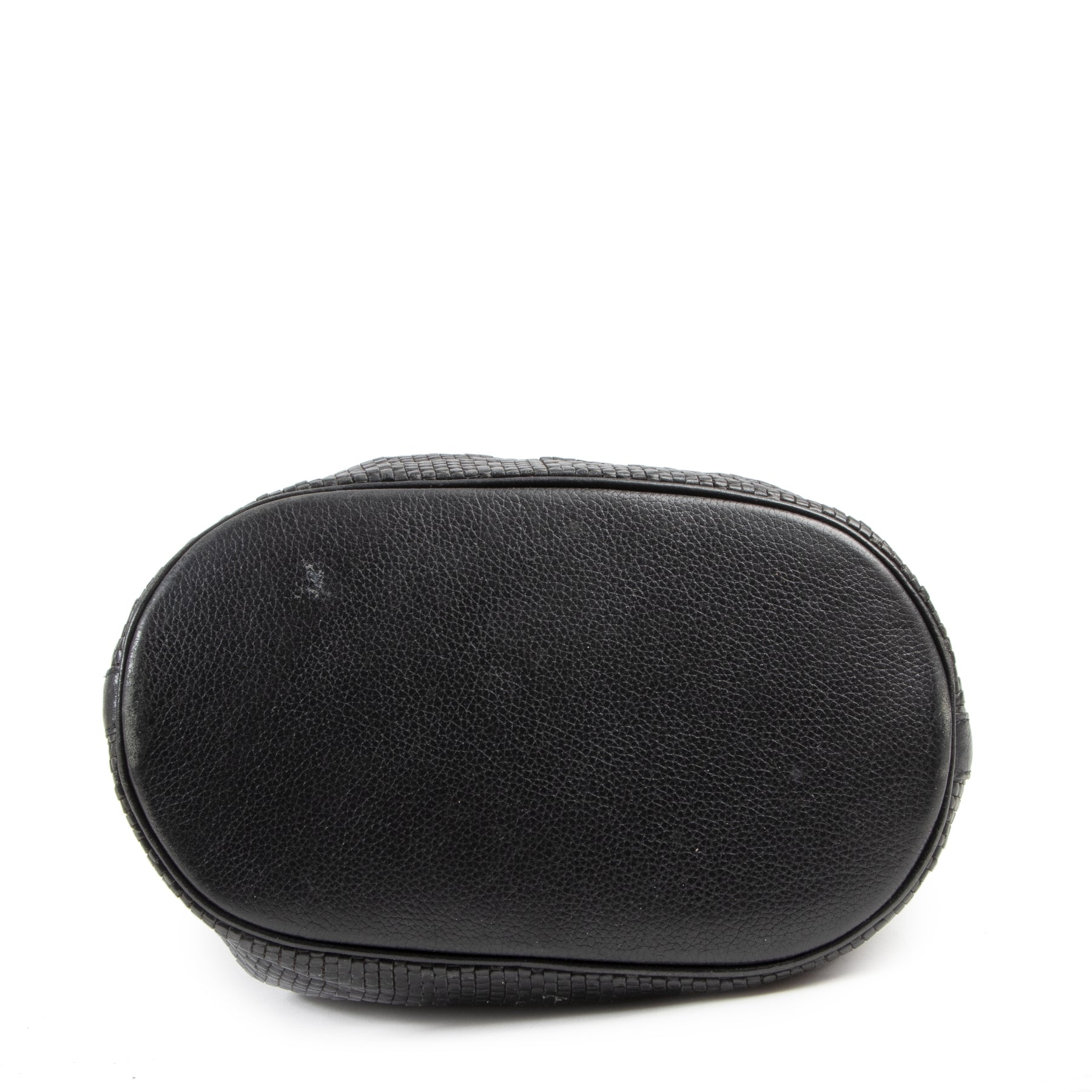 Delvaux Black Toile De Cuir Calicot Bucket Bag