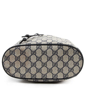 Gucci Blue Monogram Drawstring Bucket Bag