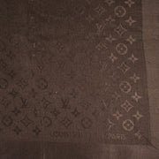 Louis Vuitton Brown Monogram Silk & Wool Scarf