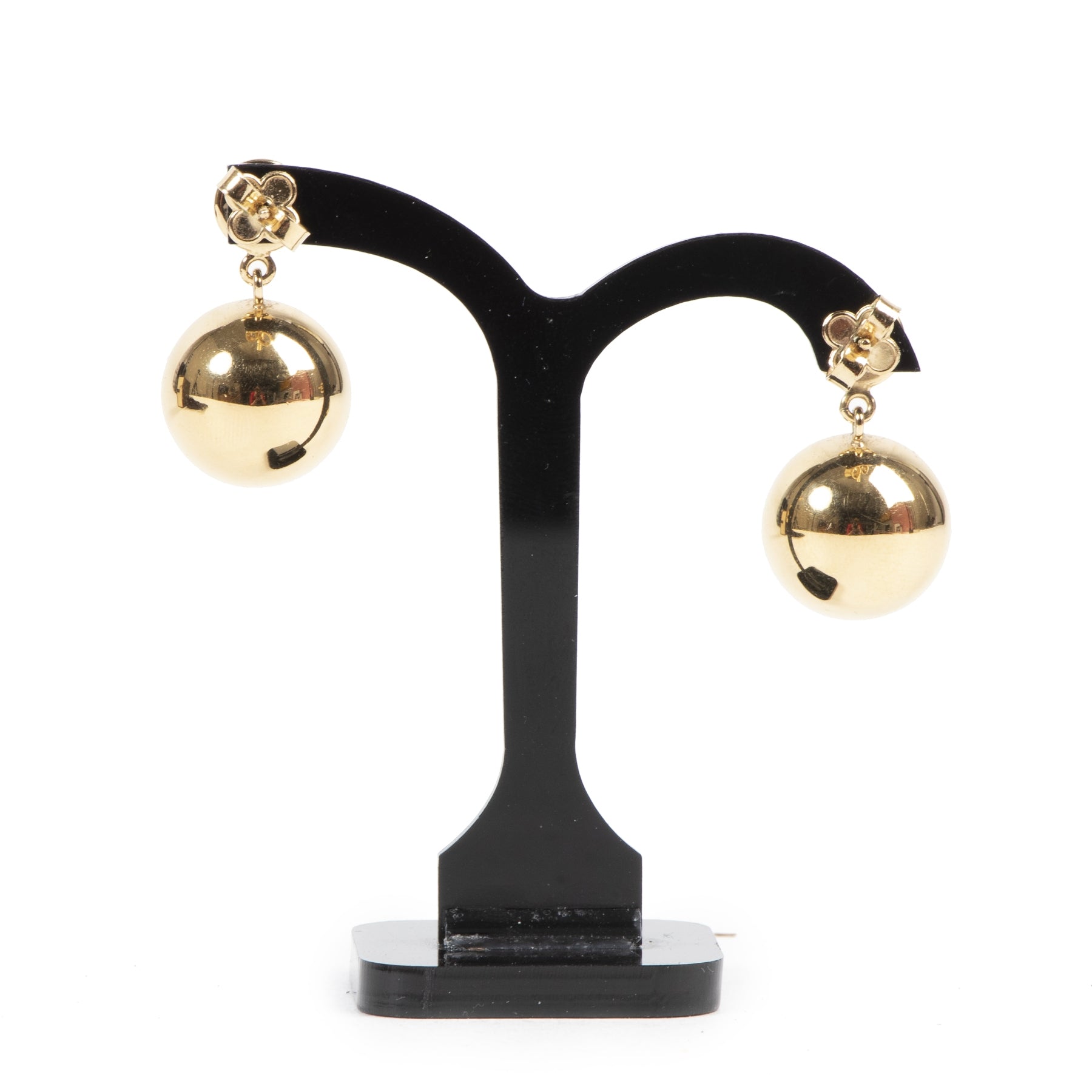 acheter en ligne seconde main Louis Vuitton Monogram Detailed Resin Earrings