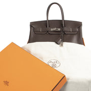 acheter en ligne pour le meilleur prix sac a main pour le meilleur prix Hermès Birkin 35 Chocolat Togo PHW