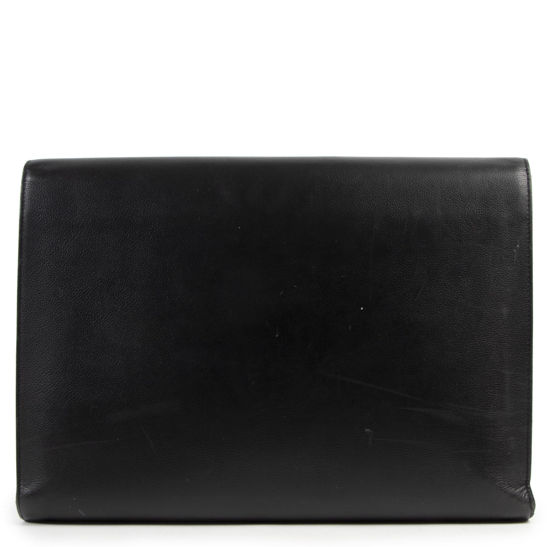 Authentieke Tweedehands Delvaux Black Briefcase juiste prijs veilig online shoppen luxe merken webshop winkelen Antwerpen België mode fashion