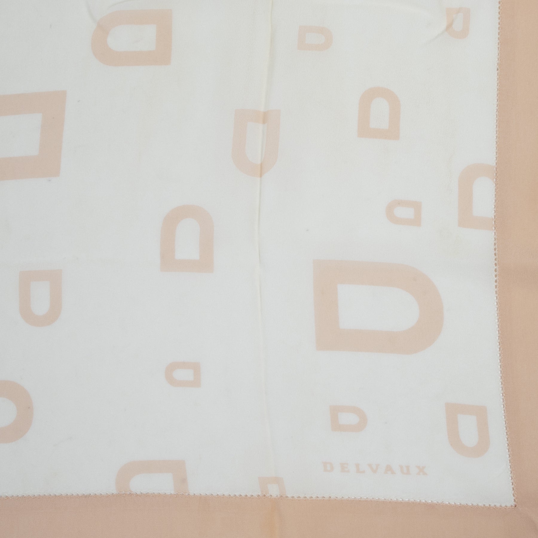 Delvaux Pink D Silk Scarf
