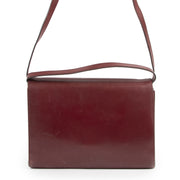 Delvaux Burgundy Double D Crossbody Bag