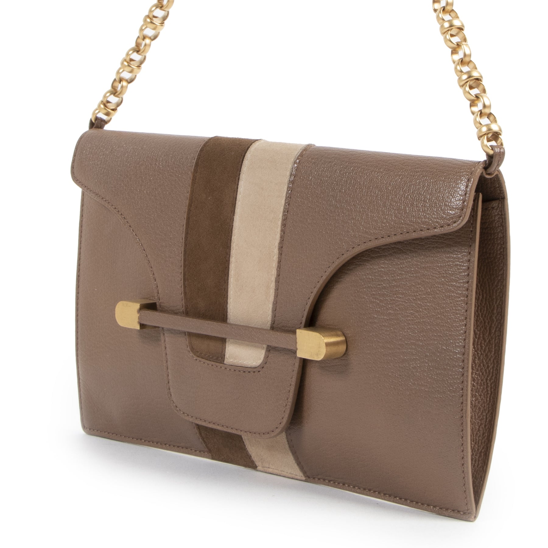 Delvaux Brown Leather Enveloppe
