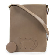 Authentic secondhand Delvaux Louise Baudrier Camel PM Bag designer bags fashion luxury vintage webshop safe secure online shopping