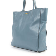 Miu Miu Pigeon Blue Leather Tote Bag
