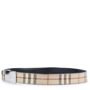 Burberry Beige Check Belt - Size 100