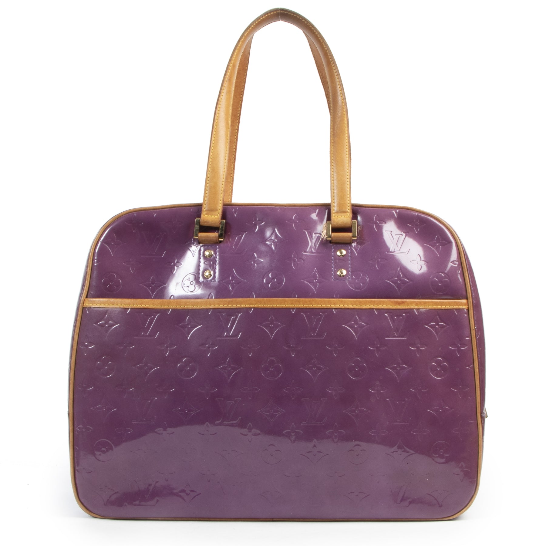 Louis Vuitton Purple Vernis Sutton Bag