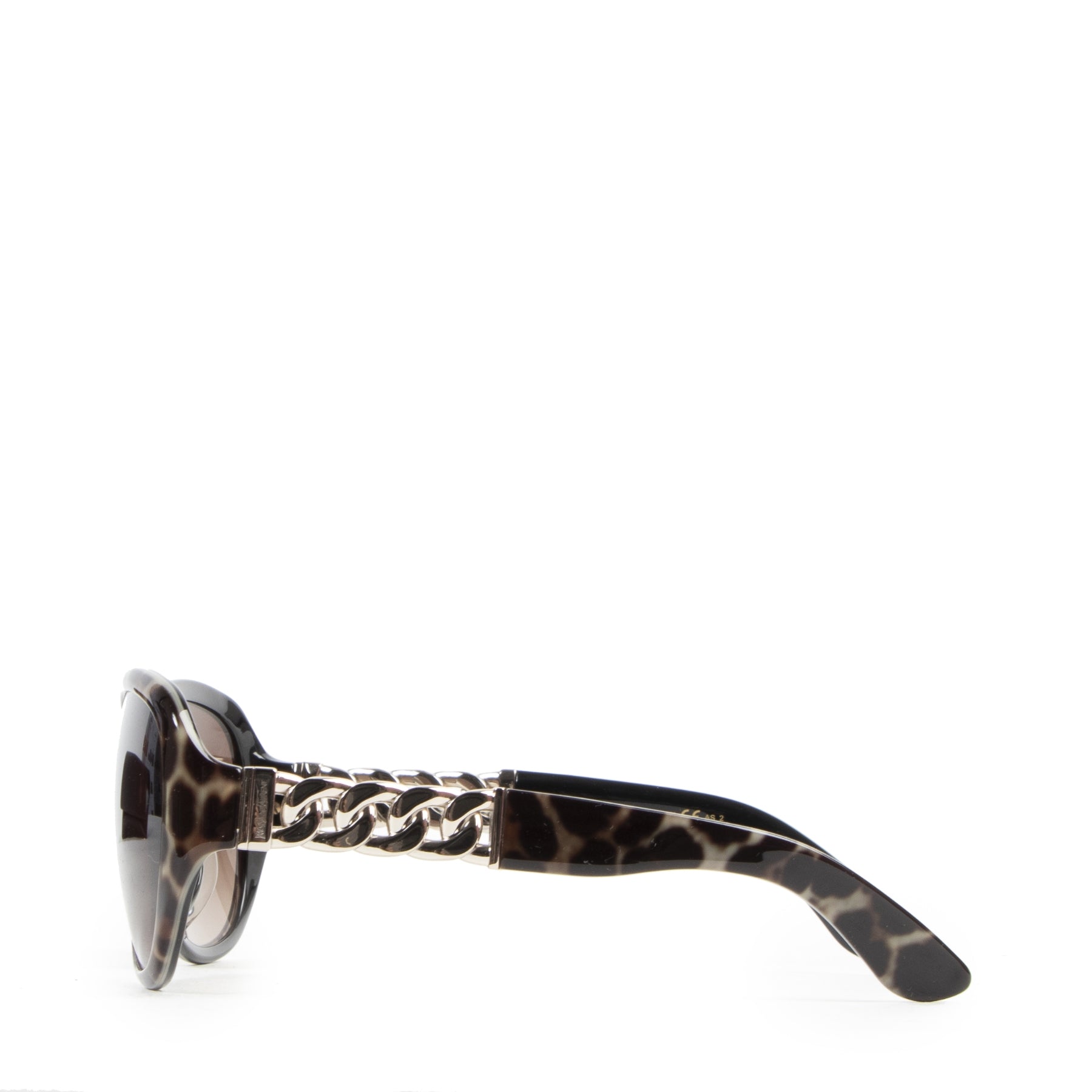 Saint Laurent Leopard Link Chain Sunglasses