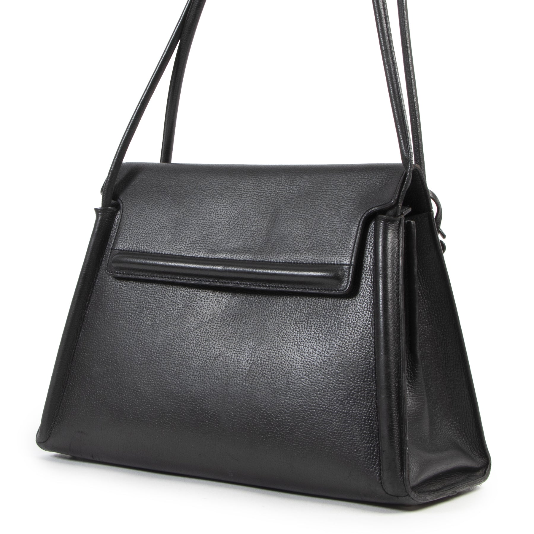 Delvaux Black Leather Shoulder Bag