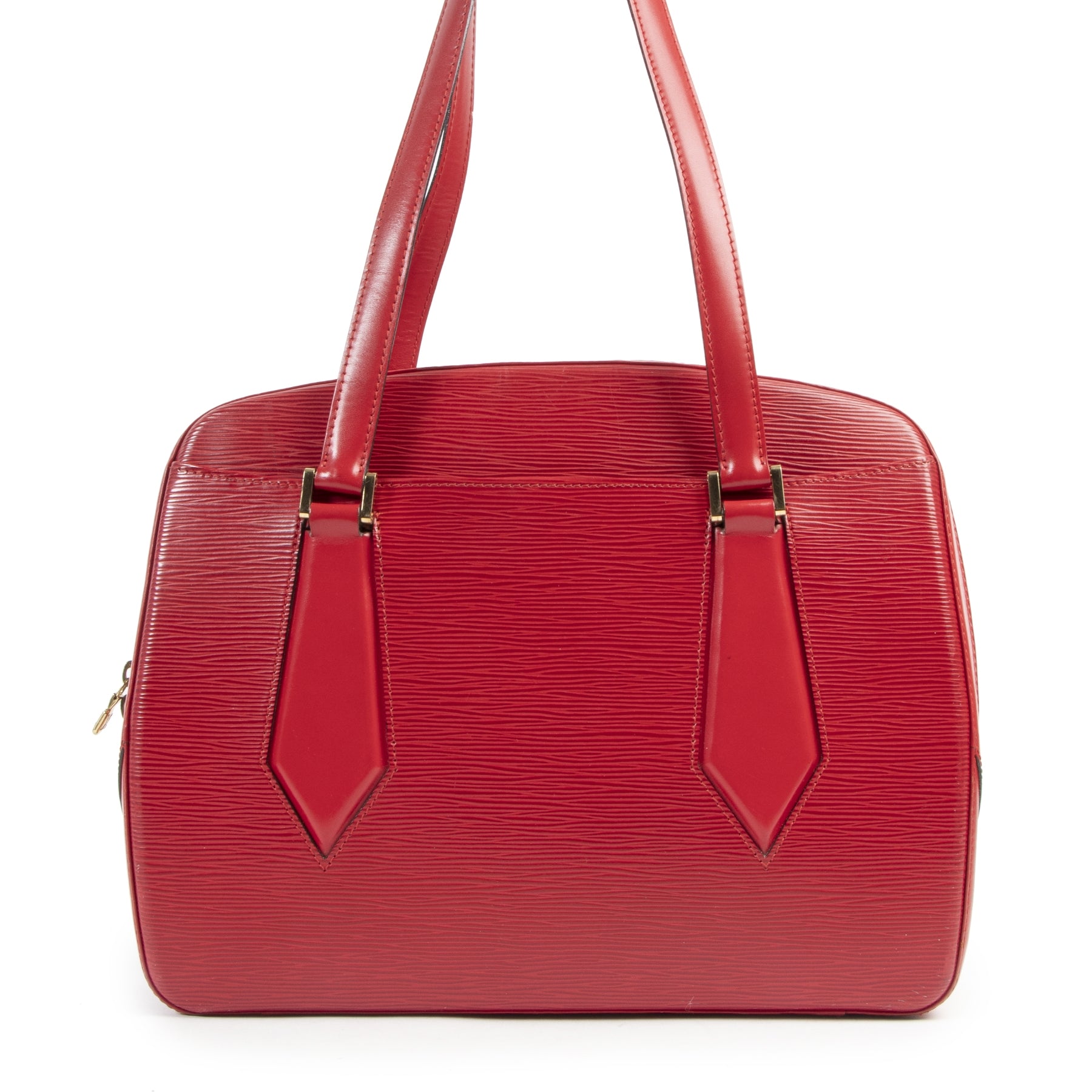Louis Vuitton Red Epi Leather Voltaire Shoulder Bag