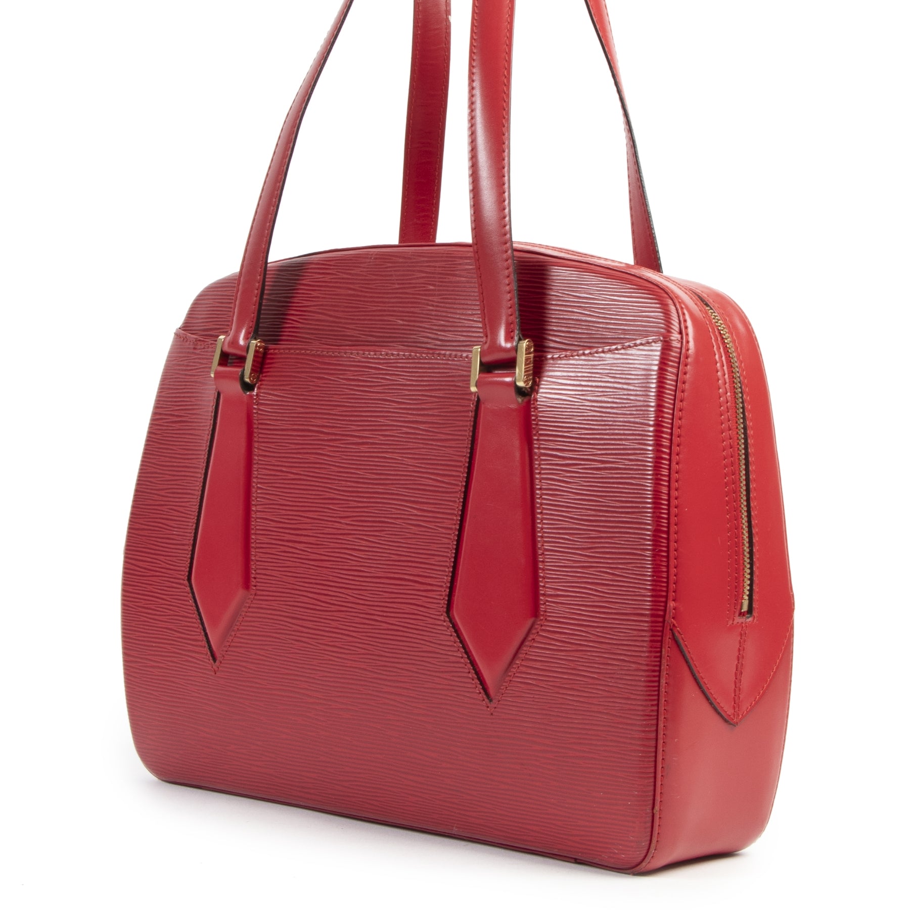 Louis Vuitton Red Epi Leather Voltaire Shoulder Bag