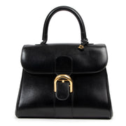Authentic second hand luxury designer handbag Delvaux Brillant MM Vintage Black Box Calf by labellov antwerp, labellov brussels or labellov knokke