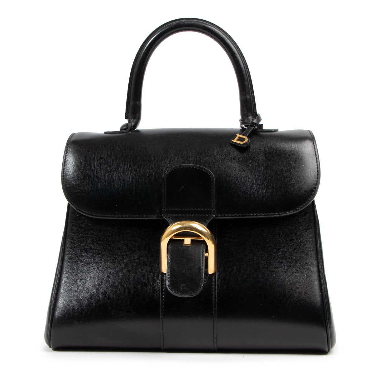 Authentic second hand luxury designer handbag Delvaux Brillant MM Vintage Black Box Calf by labellov antwerp, labellov brussels or labellov knokke