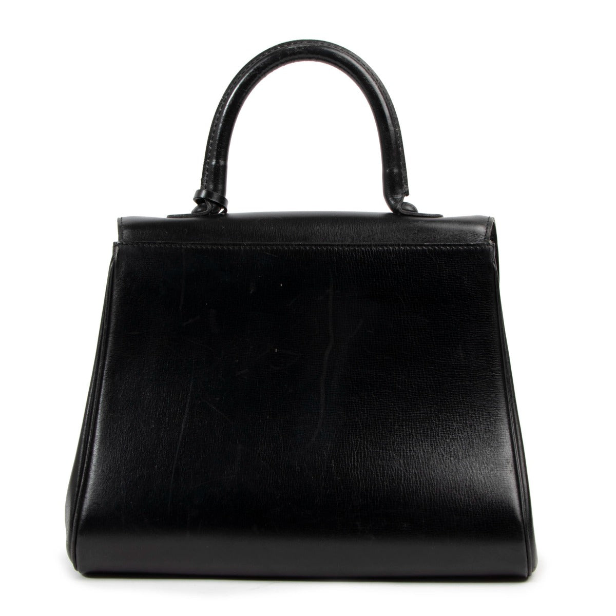 Delvaux Brillant MM Box Calf Noir Vintage