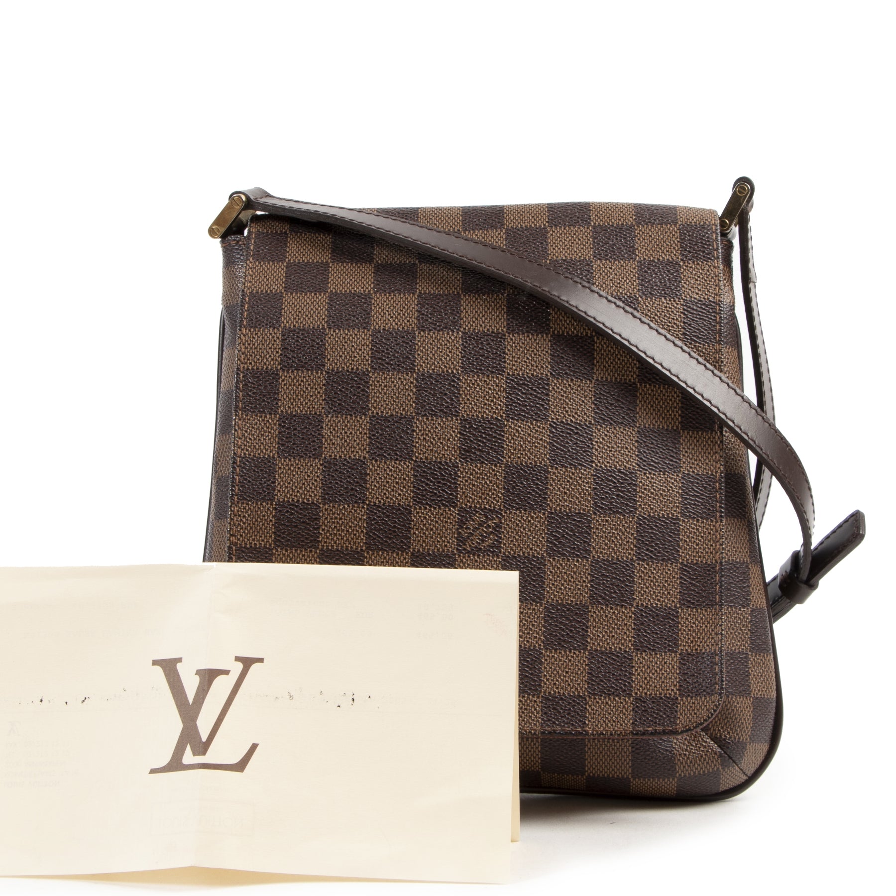 Authentieke Tweedehands Louis Vuitton Damier Musette Salsa PM Bag juiste prijs veilig online shoppen luxe merken webshop winkelen Antwerpen België mode fashion