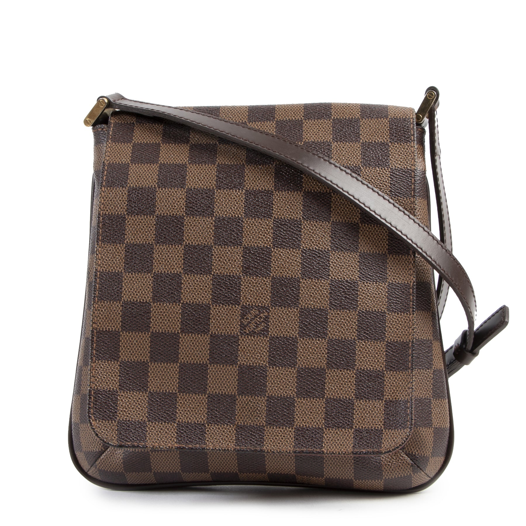 Authentic secondhand Louis Vuitton Damier Musette Salsa PM Bag designer bags fashion luxury vintage webshop safe secure online shopping