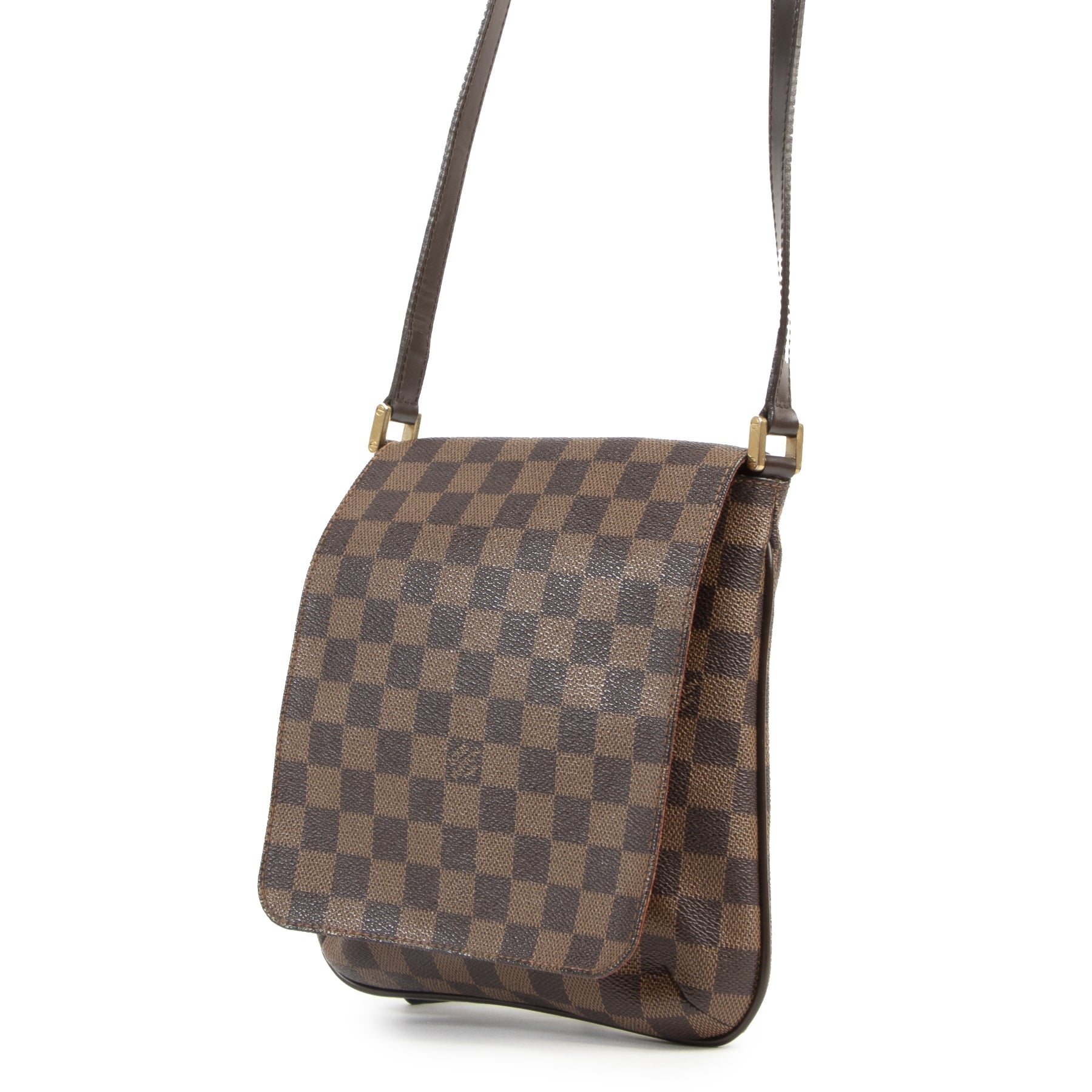 Authentieke Tweedehands Louis Vuitton Damier Musette Salsa PM Bag juiste prijs veilig online shoppen luxe merken webshop winkelen Antwerpen België mode fashion