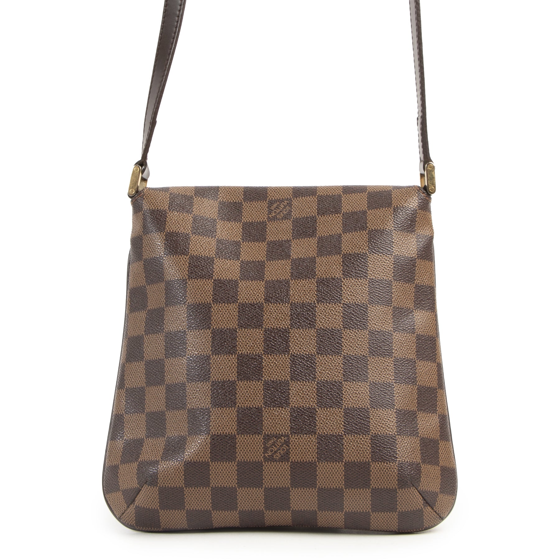 Authentic secondhand Louis Vuitton Damier Musette Salsa PM Bag designer bags fashion luxury vintage webshop safe secure online shopping