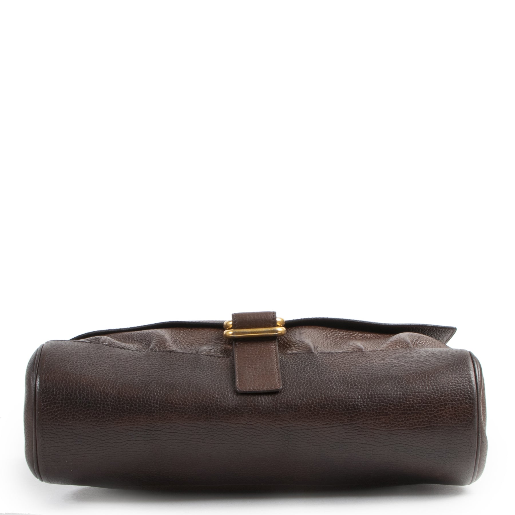 Authentic secondhand Delvaux Brown Leather Shoulder Bag designer bags fashion luxury vintage webshop safe secure online shopping