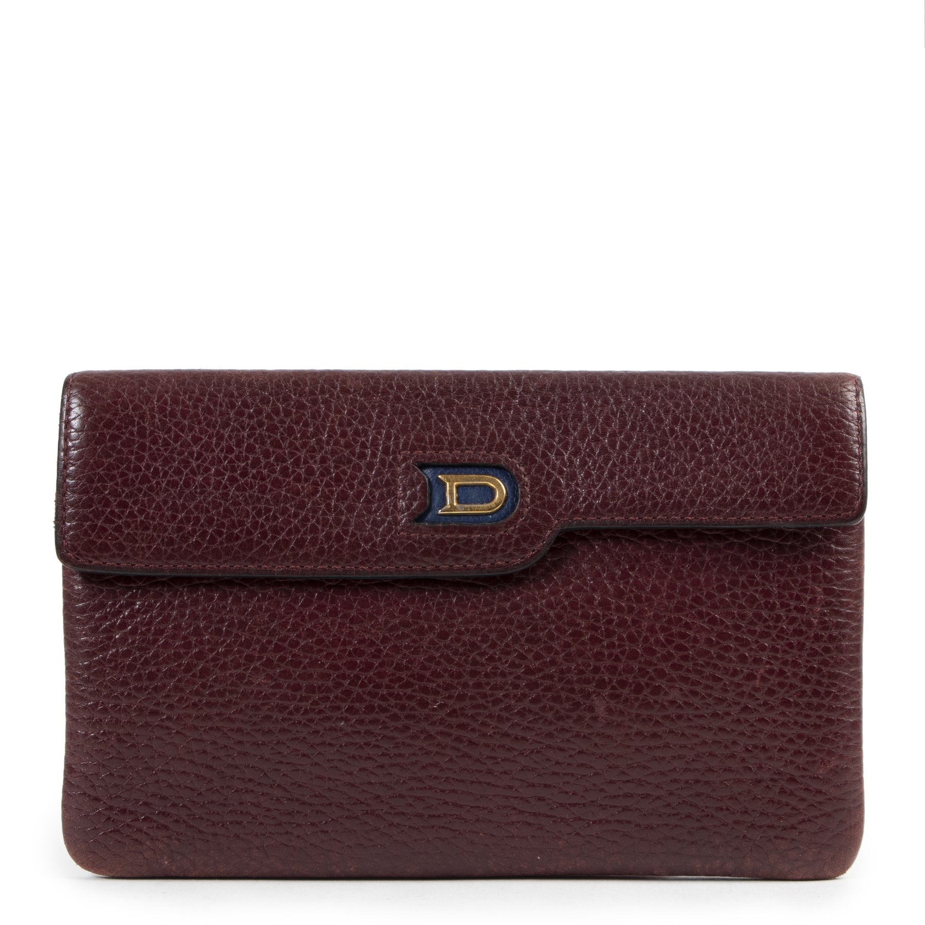 Delvaux Burgundy Leather D Wallet
