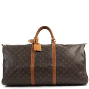 koop veilig online Louis Vuitton Vintage Monogram Keepall 60 Travel Bag