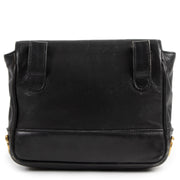 Authentieke Tweedehands Chanel Black Leather CC Belt Bag juiste prijs veilig online shoppen luxe merken webshop winkelen Antwerpen België mode fashion
