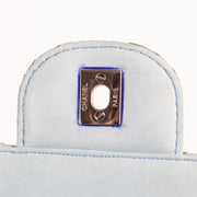Authentic secondhand Chanel Turquois Blue Python Classic Jumbo Flap Bag designer bags fashion luxury vintage webshop safe secure online shopping