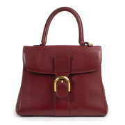 Authentic secondhand Delvaux Red Brillant MM Bag designer bags fashion luxury vintage webshop safe secure online shopping
