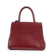 Authentieke Tweedehands Delvaux Red Brillant MM Bag juiste prijs veilig online shoppen luxe merken webshop winkelen Antwerpen België mode fashion