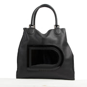 Authentieke Tweedehands Delvaux Back Le Louise Tote Shoulder Bag designer bags fashion luxury vintage webshop safe secure online shopping