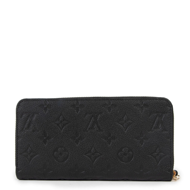 Louis Vuitton Black Zippy Wallet Monogram Empreinte