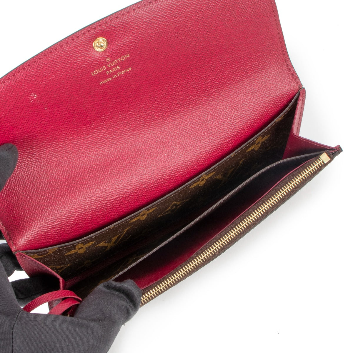 Louis Vuitton Emilie Wallet Monogram Canvas Fuchsia