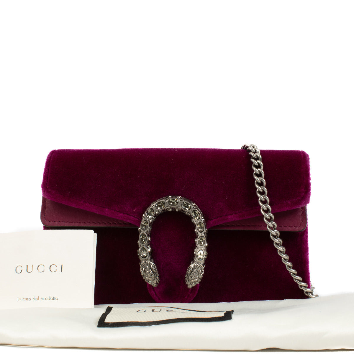 Gucci Purple Velvet Super Mini Dionysus Bag