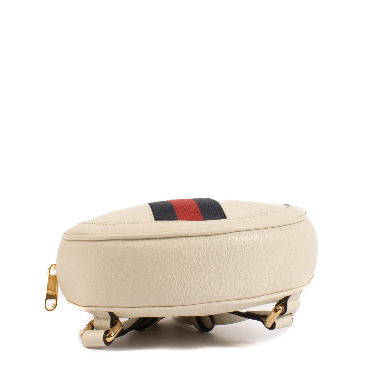 Gucci White Ophidia Round Mini Backpack
