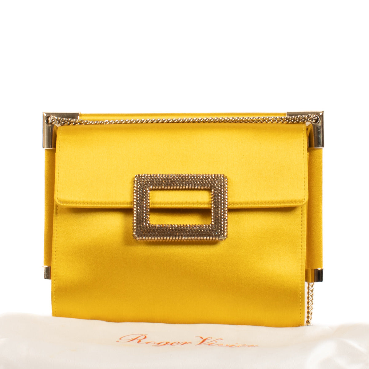 Roger Vivier Bouquet Versierde Satijnen Clutch