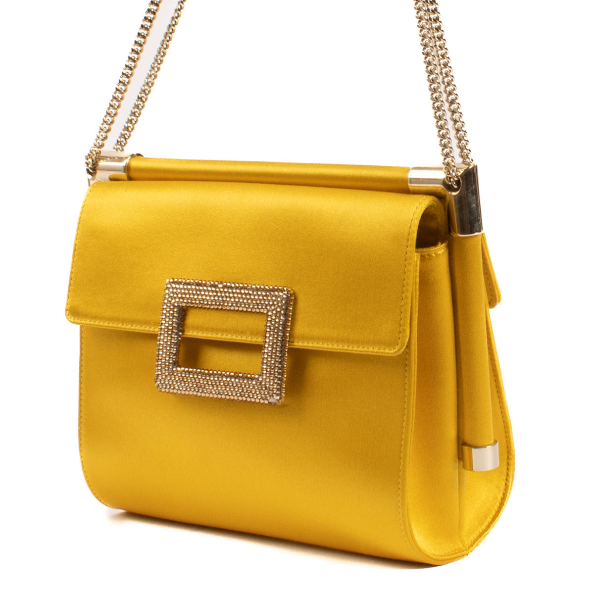 Roger Vivier Bouquet Embellished Satin Clutch